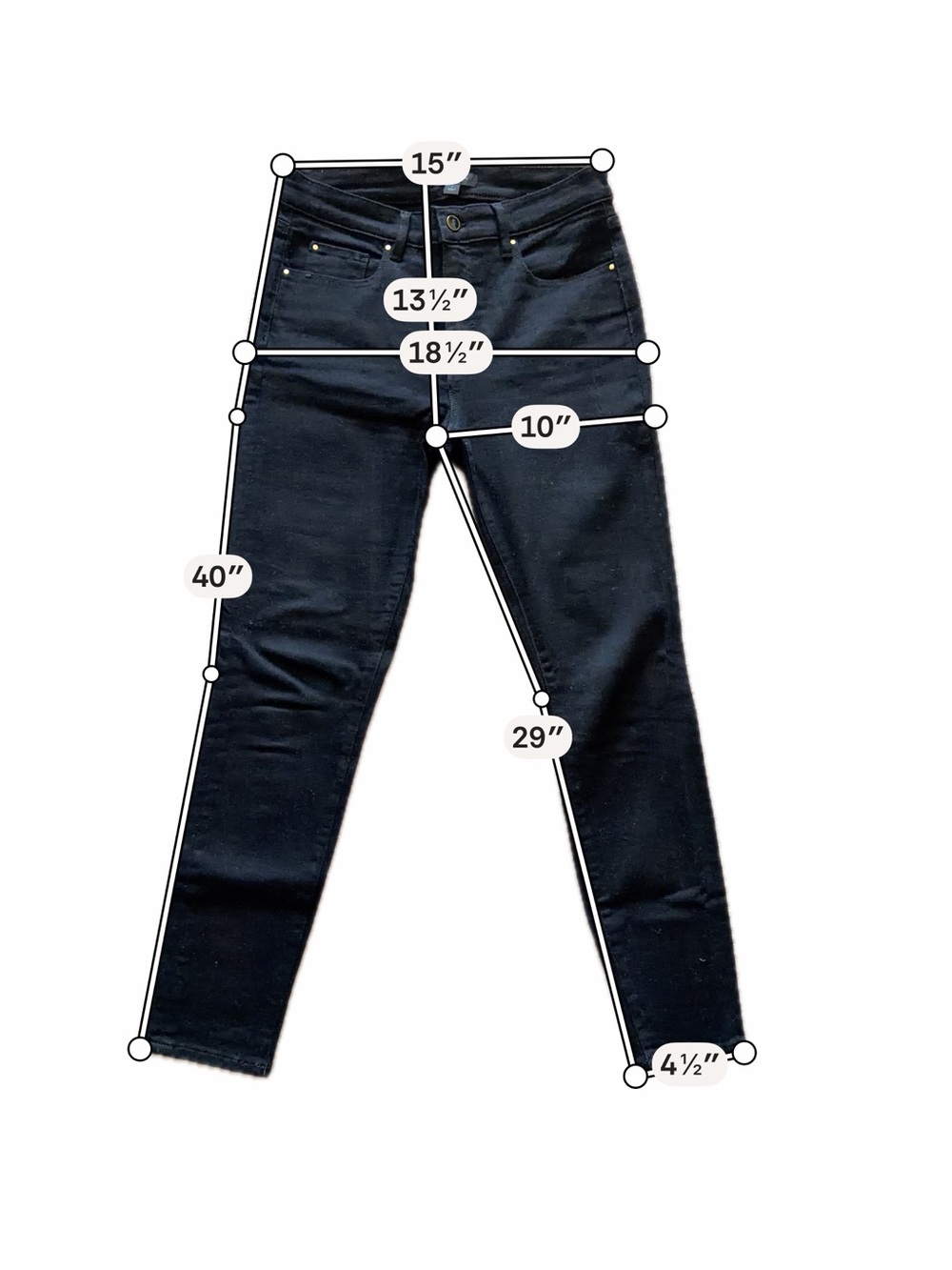 Ann Taylor Black Skinny Jeans — Classic Stretch Fit